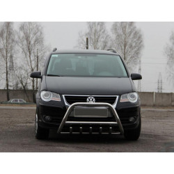 Купити Кенгурятник WT003 (нерж) 51 мм, без напису для Volkswagen Touran 2003-2010 рр
