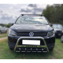 Купити Кенгурятник (нерж) 60 мм, без напису для Volkswagen Touran 2010-2015 рр