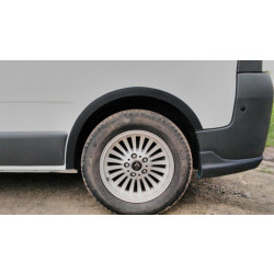 Купить Накладки на колесные арки (4 шт, черные) 2001-2007, черный металл для Nissan Primastar