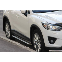 Купити Бокові пороги KB001 (нерж) 60 мм для Mazda CX-3 2015- рр