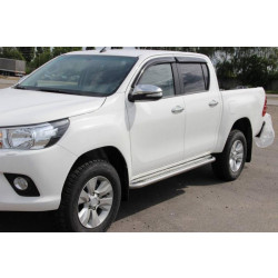 Купити Бокові пороги KB001 (нерж) 60 мм для Toyota Hilux 2015- рр