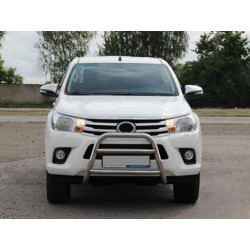 Купити Передній захист WT023 (нерж) для Toyota Hilux 2015- рр