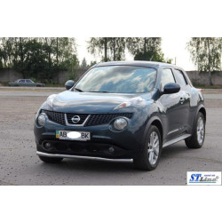 Купити Передній захист ST008-2 (нерж) для Nissan Juke 2010-2019 рр