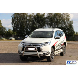 Купити Кенгурятник WT022 (нерж) для Mitsubishi Pajero Sport 2015- рр