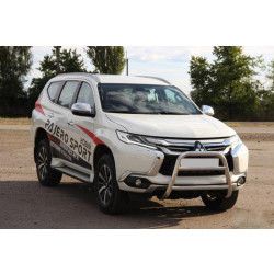 Купити Кенгурятник WT022 (нерж) для Mitsubishi Pajero Sport 2015- рр