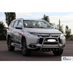 Купити Кенгурятник WT008 (нерж) для Mitsubishi Pajero Sport 2015- рр