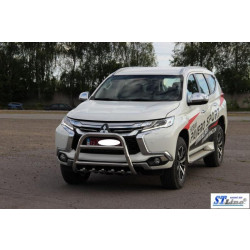 Купити Кенгурятник WT008 (нерж) для Mitsubishi Pajero Sport 2015- рр