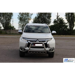 Купити Кенгурятник WT008 (нерж) для Mitsubishi Pajero Sport 2015- рр
