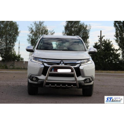 Купити Кенгурятник WT008 (нерж) для Mitsubishi Pajero Sport 2015- рр
