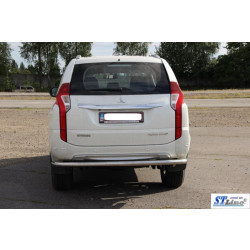 Купити Задній захист AK005 (нерж) для Mitsubishi Pajero Sport 2015- рр