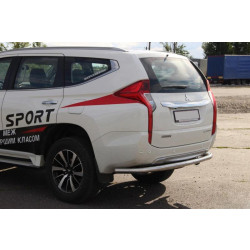 Купити Задній захист AK005 (нерж) для Mitsubishi Pajero Sport 2015- рр
