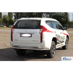 Купити Задній захист AK005 (нерж) для Mitsubishi Pajero Sport 2015- рр