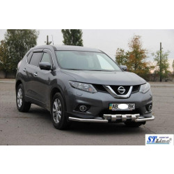 Купити Передній захист ST009-15 (нерж) для Nissan X-trail T32 / Rogue 2014-2021 рр