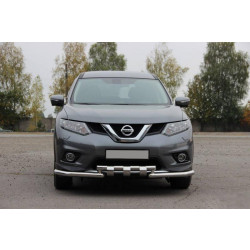 Купити Передній захист ST009-15 (нерж) для Nissan X-trail T32 / Rogue 2014-2021 рр