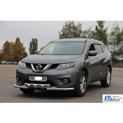 Купити Передній захист ST009-15 (нерж) для Nissan X-trail T32 / Rogue 2014-2021 рр