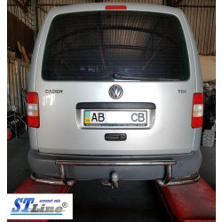 Купить Задняя дуга AK003-3 (2 шт., нерж) для Volkswagen Caddy 2004-2010 гг