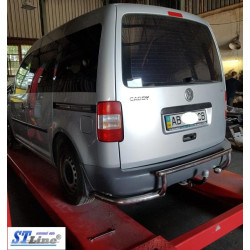 Купить Задняя дуга AK003-3 (2 шт., нерж) для Volkswagen Caddy 2004-2010 гг