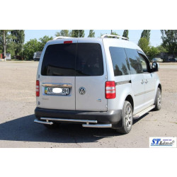 Купить Задняя дуга AK003-2 (2 шт, нерж) для Volkswagen Caddy 2010-2015 гг