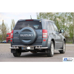 Купити Задній захист AK005-3 (нерж) для Suzuki Grand Vitara 2005-2017 рр