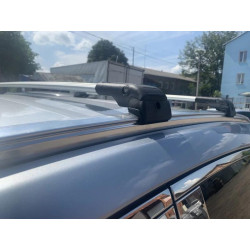 Купити Багажник (поперечини) на інтегровані рейлінги Wingbar V2 (2 шт) Чорний для Volkswagen Touareg 2018- рр