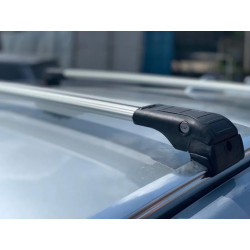 Купити Багажник (поперечини) на інтегровані рейлінги Wingbar V2 (2 шт) Чорний для Volkswagen Touareg 2018- рр