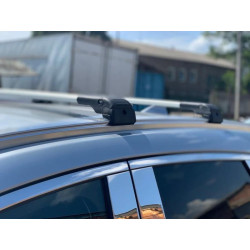 Купити Багажник (поперечини) на інтегровані рейлінги Wingbar V2 (2 шт) Чорний для Volkswagen Touareg 2018- рр