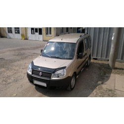 Купити Рейлінги Хром (пласт. ніжки) Максі база, пластикові ніжки для Fiat Doblo I 2005-2010 рр