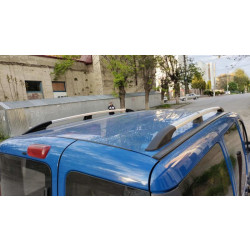 Купити Рейлінги Хром (пласт. ніжки) Максі база, металеві ніжки для Fiat Doblo I 2005-2010 рр