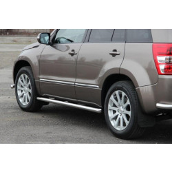 Купити Бічні труби BB001 (2 шт., нерж) 60 мм для Suzuki Grand Vitara 2005-2017 рр