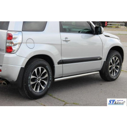 Купити Бічні труби BB001 (2 шт., нерж) 60 мм для Suzuki Grand Vitara 2005-2017 рр