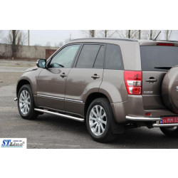 Купити Бічні труби BB001 (2 шт., нерж) 60 мм для Suzuki Grand Vitara 2005-2017 рр