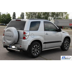 Купити Бічні труби BB001 (2 шт., нерж) 60 мм для Suzuki Grand Vitara 2005-2017 рр