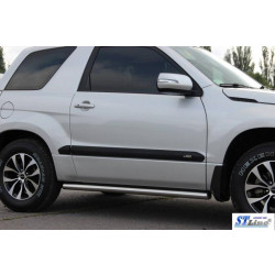 Купити Бічні труби BB001 (2 шт., нерж) 60 мм для Suzuki Grand Vitara 2005-2017 рр