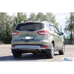 Купити Задня дуга AK002 (нерж) для Ford Kuga/Escape 2013-2019 рр