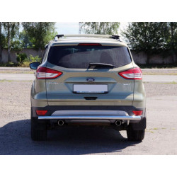 Купити Задня дуга AK002 (нерж) для Ford Kuga/Escape 2013-2019 рр