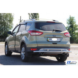 Купити Задня дуга AK002-2 (нерж) для Ford Kuga/Escape 2013-2019 рр