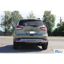 Купити Задня дуга AK002-2 (нерж) для Ford Kuga/Escape 2013-2019 рр