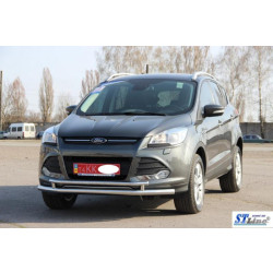 Купити Передній захист ST014 (нерж.) 51/42 мм для Ford Kuga/Escape 2013-2019 рр