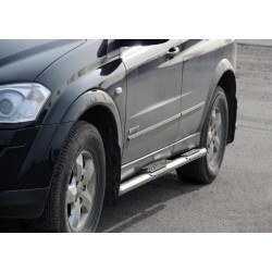 Купити Бічні труби BB002 (2 шт., нерж.) для SsangYong Kyron 2005-2014 рр