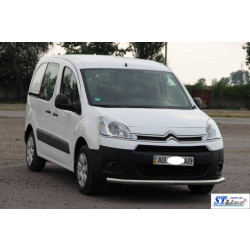 Купити Передній захист ST008 (нерж.) 60 мм для Peugeot Partner Tepee 2008-2018 рр