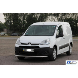 Купити Передній захист ST008 (нерж.) 60 мм для Peugeot Partner Tepee 2008-2018 рр