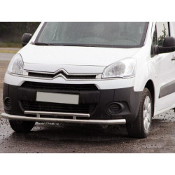 Купити Передній захист ST016 (нерж.) 51/42 мм для Peugeot Partner Tepee 2008-2018 рр