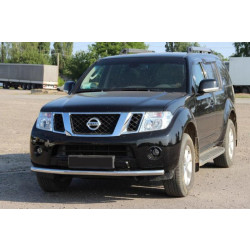 Купить Передняя защита ST008-1 (нерж) для Nissan Pathfinder R51 2005-2014 гг