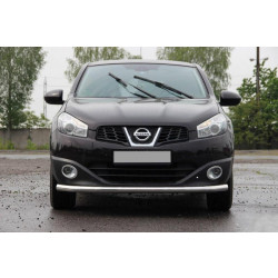 Купить Передний ус ST008 (нерж) 60 мм для Nissan Qashqai 2010-2014 гг