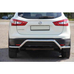 Купить Задняя дуга AK007-Plus (нерж) для Nissan Qashqai/Rogue Sport 2014-2021 гг