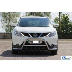 Купить Кенгурятник WT003-Plus (нерж) для Nissan Qashqai/Rogue Sport 2014-2021 гг