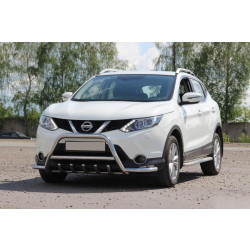 Купить Кенгурятник WT003-Plus (нерж) для Nissan Qashqai/Rogue Sport 2014-2021 гг
