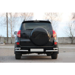 Купить Задние уголки AK003-double (2 шт., нерж) для Toyota Rav 4 2006-2013 гг