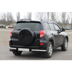 Купить Задние уголки AK003 (2 шт, нерж) для Toyota Rav 4 2006-2013 гг