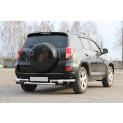 Купить Задняя защита AK005-2 (2 шт., нерж) для Toyota Rav 4 2006-2013 гг
